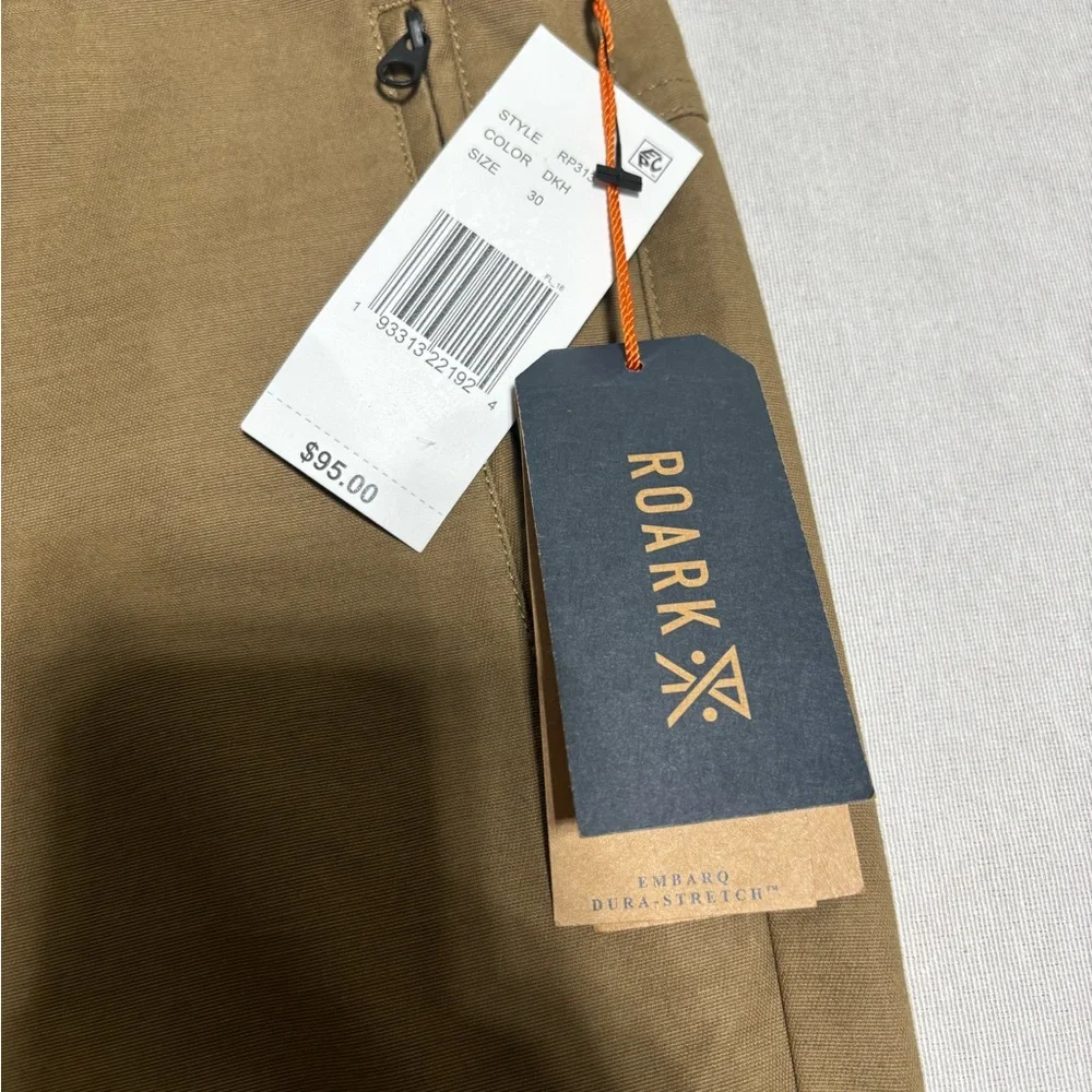 Men’s Roark Layover Traveler Pants Military Green Draw String Size 30 NWT - Picture 4 of 15